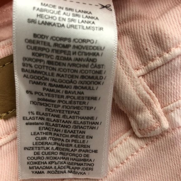 NWT - LAUREN RALPH LAUREN Light Pink Mid-Rise Slim Straight Leg Jeans - Size 2P - Picture 7 of 8